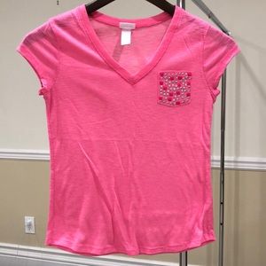 Justice Girls Embellished Pocket T-Shirt